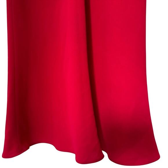 Jones New York 10 Spaghetti Strap Red Special Occasions maxi Dress Side Zip. - Picture 7 of 8